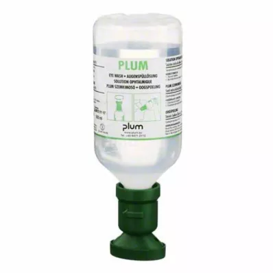 PLUM NaCl øjenskylleopløsning med øjenkop, 500 ml