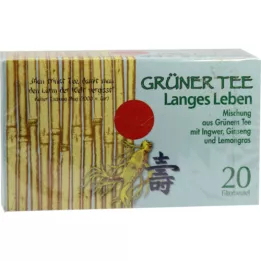 GRÜNER TEE+Ginger+Ginseng filterposer, 20 stk