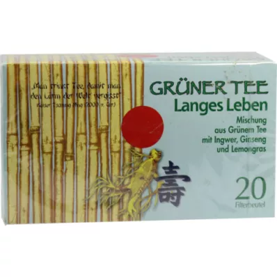 GRÜNER TEE+Ginger+Ginseng filterposer, 20 stk