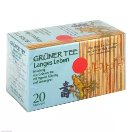 GRÜNER TEE+Ginger+Ginseng filterposer, 20 stk