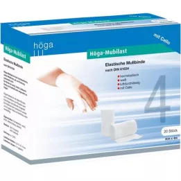 HÖGA-MUBILAST Fikseringsbandage 4 cmx4 m. cellofan, 1 stk