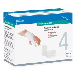 HÖGA-MUBILAST Fikseringsbandage 4 cmx4 m. cellofan, 1 stk