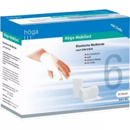 HÖGA-MUBILAST Fikseringsbandage 6 cmx4 m. cellofan, 1 stk