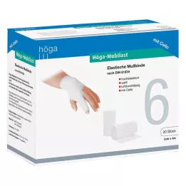 HÖGA-MUBILAST Fikseringsbandage 6 cmx4 m. cellofan, 1 stk