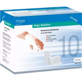 HÖGA-MUBILAST Fikseringsbandage 10 cmx4 m. cellofan, 1 stk