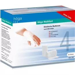 HÖGA-MUBILAST Fikseringsbandage 4 cmx4 m uden cellofan, 20 stk