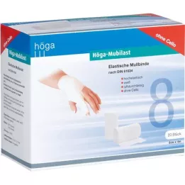 HÖGA-MUBILAST Fikseringsbandage 8 cmx4 m uden cellofan, 20 stk