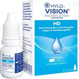 HYLO-VISION HD Øjendråber, 2X15 ml
