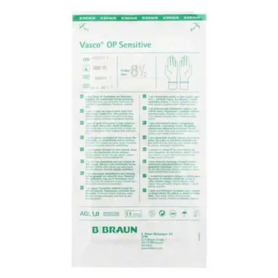 VASCO OP Sensitive handsker sterile pudderfri str. 8,5, 2 stk VASCO OP Sensitive handsker sterile pudderfri str. 8,5, 2 stk