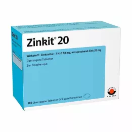 ZINKIT 20 overtrækstabletter, 100 stk