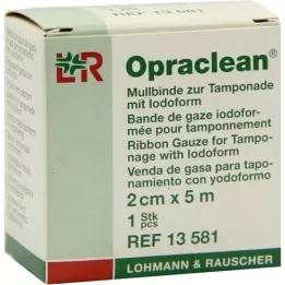 OPRACLEAN Gazebind til tampon med jodoform 2 cmx5 m, 1 stk