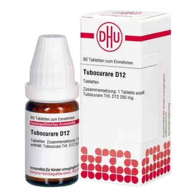 TUBOCURARE D 12 tabletter, 80 kapsler