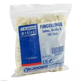 FINGERLING OP Latex størrelse 5 rullet, 100 stk
