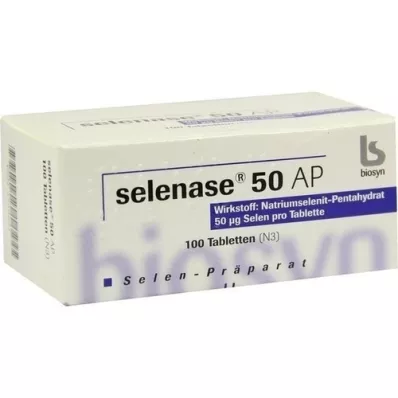 SELENASE 50 AP tabletter, 100 stk