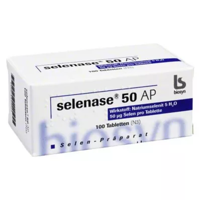 SELENASE 50 AP tabletter, 100 stk SELENASE 50 AP tabletter, 100 stk