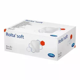 ROLTA blød syntetisk bomuldsbandage 6 cmx3 m, 6 stk