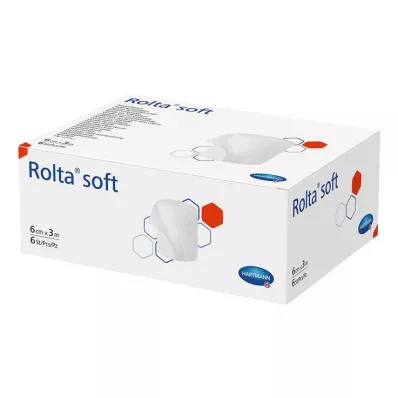 ROLTA blød syntetisk bomuldsbandage 10 cmx3 m, 6 stk