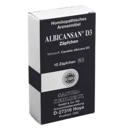 ALBICANSAN D 3 Suppositorier, 10 stk