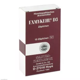 EXMYKEHL D 3 Suppositorier, 10 stk
