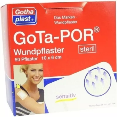 GOTA-POR Sårplaster sterilt 60x100 mm, 50 stk