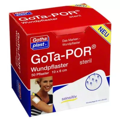 GOTA-POR Sårplaster sterilt 60x100 mm, 50 stk