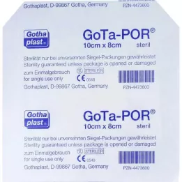GOTA-POR Sårplaster sterilt 80x100 mm, 1 stk