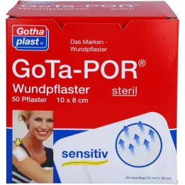 GOTA-POR Sårplastre sterile 80x100 mm, 50 stk
