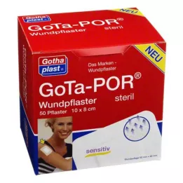 GOTA-POR Sårplastre sterile 80x100 mm, 50 stk