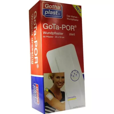 GOTA-POR Sårplastre sterile 100x250 mm, 50 stk