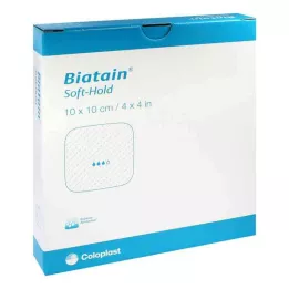Biatain skumbandage 10x10 cm skånsomt klæbende (5 stk.)