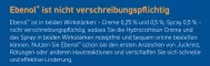 Instructions for use for EBENOL 0,25 % fløde, 25 g - 4