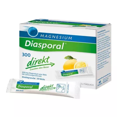 MAGNESIUM DIASPORAL 300 direkte granulat, 20 stk MAGNESIUM DIASPORAL 300 direkte granulat, 20 stk