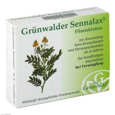 GRÜNWALDER Sennalax filmovertrukne tabletter, 30 stk GRÜNWALDER Sennalax filmovertrukne tabletter, 30 stk