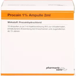 PROCAIN Röwo 1% ampuller 2 ml, 10X2 ml