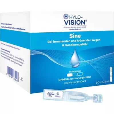 HYLO-VISION sine enkeltdosis-pipetter, 60X0,4 ml