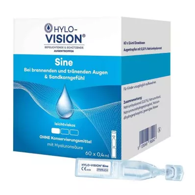 HYLO-VISION sine enkeltdosis-pipetter, 60X0,4 ml