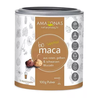 MACA 100 % rent økologisk pulver, 100 g MACA 100 % rent økologisk pulver, 100 g