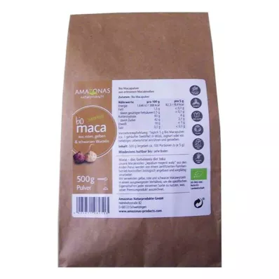 MACA 100% rent økologisk pulver, 500 g