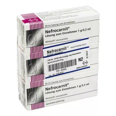 Nefrocarnit oral opløsning, 150 ml