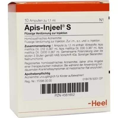 APIS INJEEL S Ampuller, 10 stk