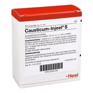 CAUSTICUM INJEEL S Ampuller, 10 stk