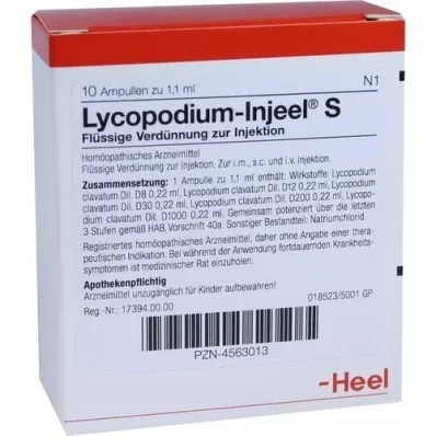LYCOPODIUM INJEEL S Ampuller, 10 stk