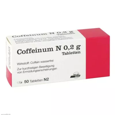 COFFEINUM N 0,2 g tabletter, 50 stk COFFEINUM N 0,2 g tabletter, 50 stk