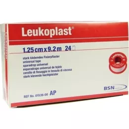 LEUKOPLAST 1,25 cmx9,2 m, 24 stk