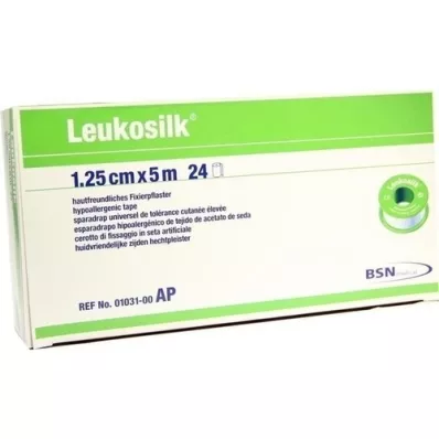 LEUKOSILK 1,25 cmx5 m, 24 stk