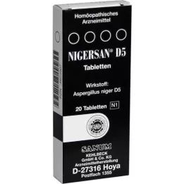 NIGERSAN D 5 tabletter, 20 stk