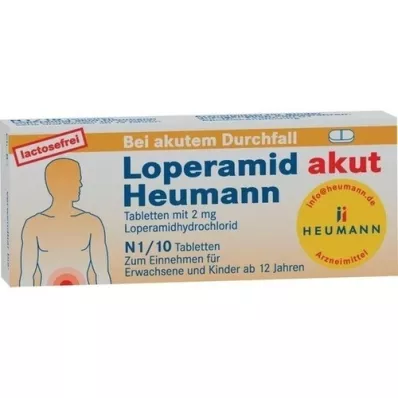 LOPERAMID akutte Heumann-tabletter, 10 stk