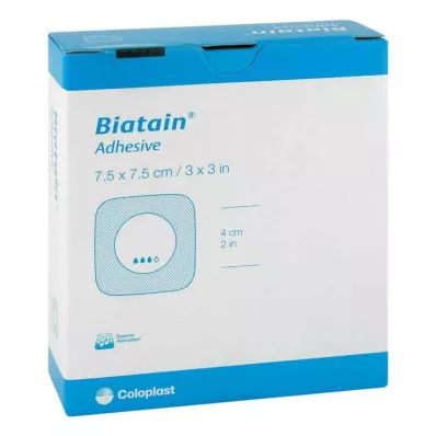 BIATAIN Skumbandage 7,5x7,5 cm selvklæbende, 10 stk BIATAIN Skumbandage 7,5x7,5 cm selvklæbende, 10 stk