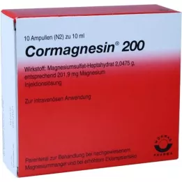 CORMAGNESIN 200 ampuller, 10X10 ml
