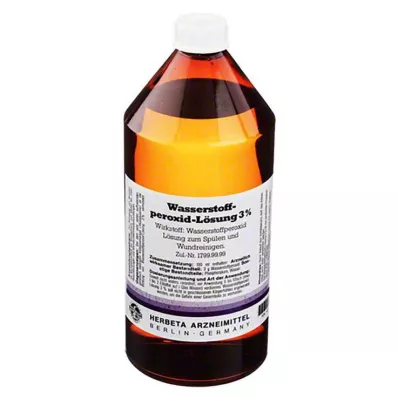 Hydrogenperoxidopløsning 3%, 1000 ml